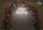 Happy Birthday LED Neon Sign White