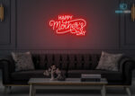 Happy Mother's Day Design LED Neon Sign Red