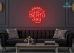 Happy father's day LED Neon Sign Red
