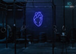 Heart Neon Sign Dark-Blue