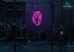 Heart Neon Sign Hot-Pink