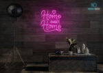 Home Sweet Home Neon Sign Hot-Pink
