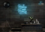 Home Sweet Home Neon Sign Ice-Blue