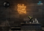 Home Sweet Home Neon Sign Orange