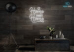 Home Sweet Home Neon Sign White