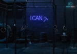 I Can Neon Sign Dark-Blue