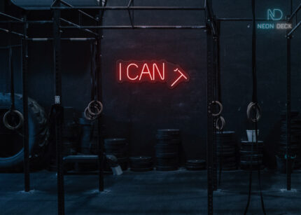I Can Neon Sign Red