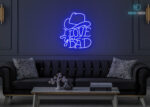 I Love You Dad Neon Sign Dark-Blue