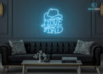 I Love You Dad Neon Sign Ice-Blue