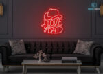 I Love You Dad Neon Sign Red