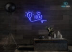 Ideas Neon Sign Dark-Blue