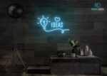 Ideas Neon Sign Ice-Blue