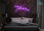 It was always you Neon Sign Purple