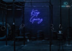 Keep Going Neon Sign Dark-Blue