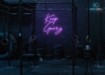 Keep Going Neon Sign Purple