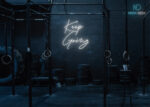 Keep Going Neon Sign White