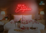 Kiss Me Alot everywhere Neon Sign Red
