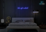 Lets Get Naked Neon Sign Dark-Blue