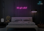 Lets Get Naked Neon Sign Hot-Pink