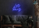 Lets Party LED Neon Sign Dark-Blue