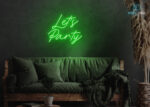 Lets Party LED Neon Sign Green