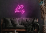 Lets Party LED Neon Sign Hot-Pink