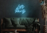 Lets Party LED Neon Sign Ice-Blue