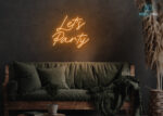Lets Party LED Neon Sign Orange