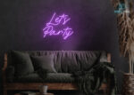 Lets Party LED Neon Sign Purple