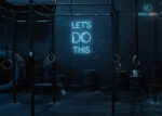 Lets do this Neon Sign Ice-Blue