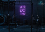 Lets do this Neon Sign Purple