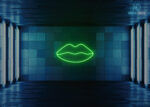 Lips Neon Sign Green