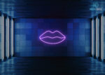 Lips Neon Sign Purple