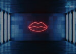 Lips Neon Sign Red