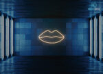 Lips Neon Sign Warm-White