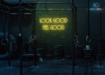 Look Good Feel Good Neon Sign Yellow