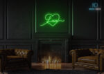 Love Neon Sign Home Decor Green