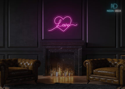 Love Neon Sign Home Decor Hot-Pink