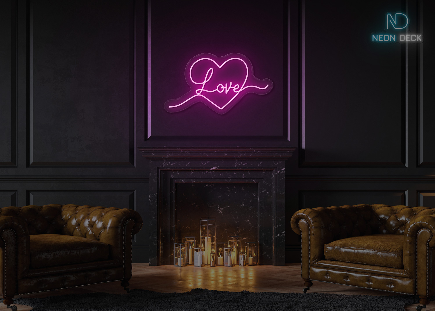 Love Neon Sign Home Decor Hot-Pink Love Neon Sign Home Decor Hot-Pink