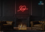 Love Neon Sign Home Decor Red