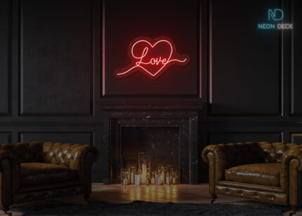 Love Neon Sign Home Decor Red