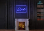 Love Party Neon Sign Dark-Blue