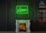 Love Party Neon Sign Green