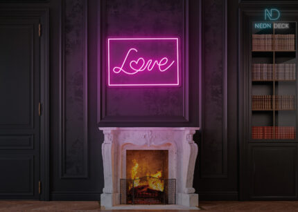 Love Party Neon Sign Hot-Pink