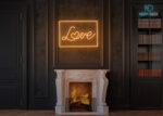 Love Party Neon Sign Orange