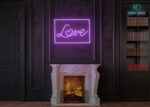 Love Party Neon Sign Purple