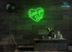 Love You Dad Neon Sign Green