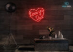 Love You Dad Neon Sign Red