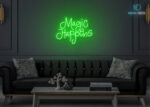 Magic Happens Neon Sign Green
