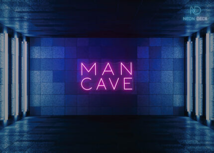 Man Cave Neon Sign Hot-Pink